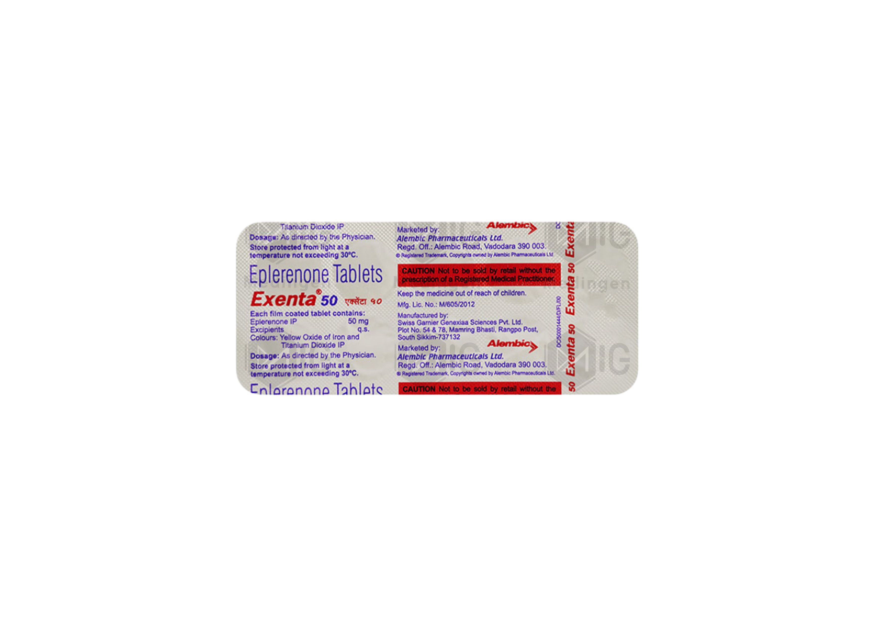 EXENTA 50MG